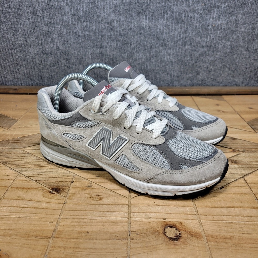 New Balance 990v3 GC990GY3 Grey White Kids 7 Low Top Athletic Sneaker